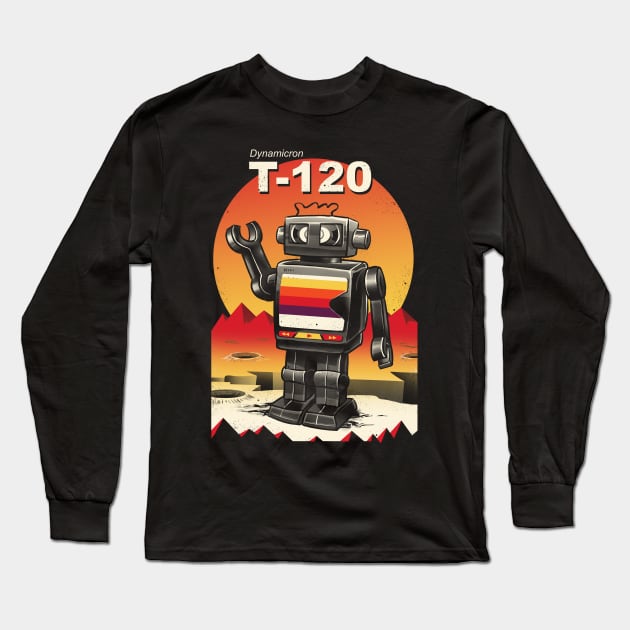 VHS Bot Long Sleeve T-Shirt by Vincent Trinidad Art